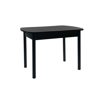 Стол ВВР Раздвижной пластиковый Черный Тунис/Прямое черный, 110-150/70